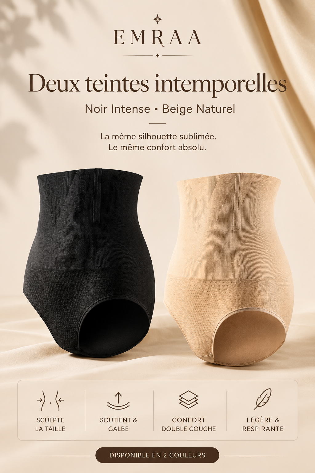 EMRAA Sculpt™ | Culotte Sculptante Taille Haute