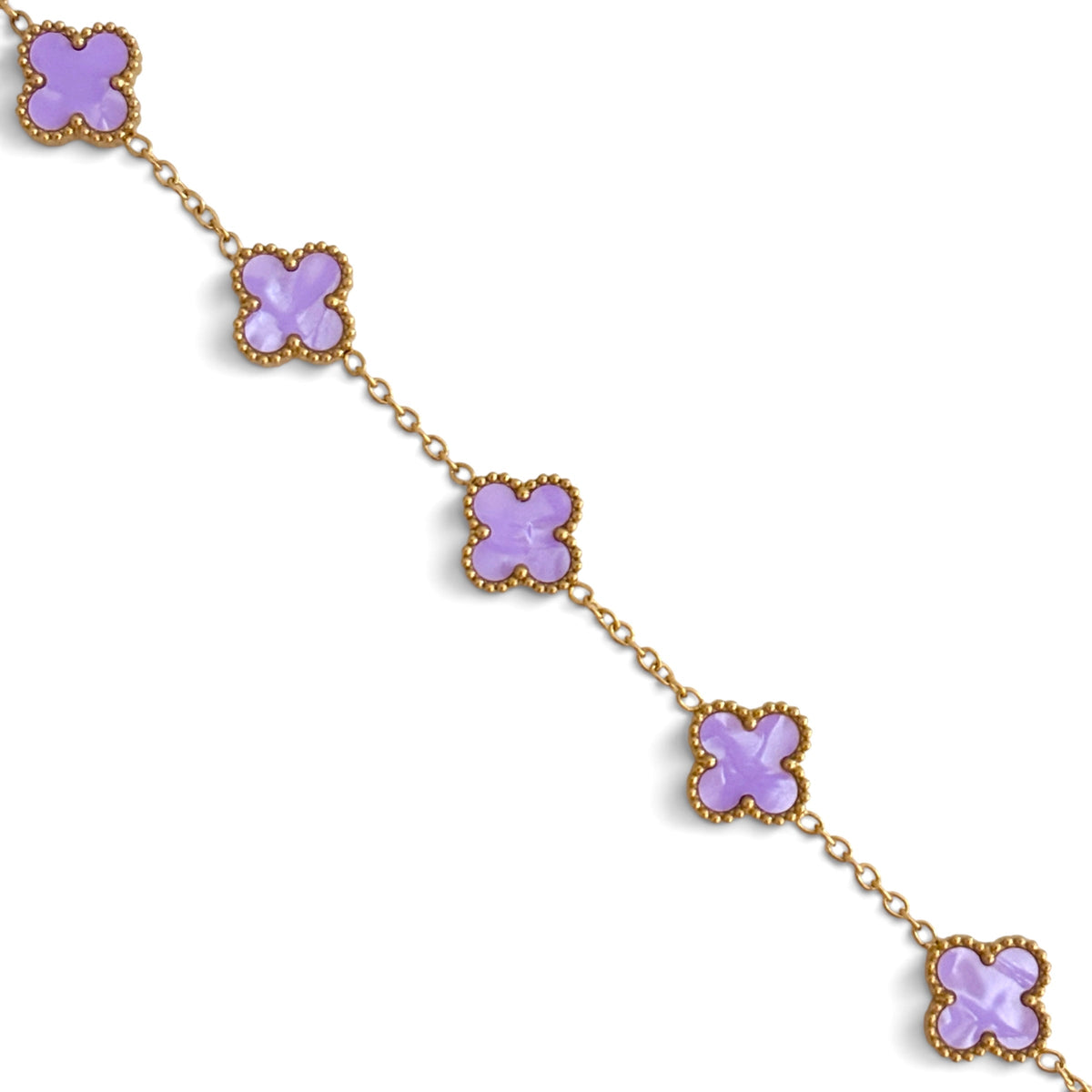 Bracelet trèfle [VIOLET]