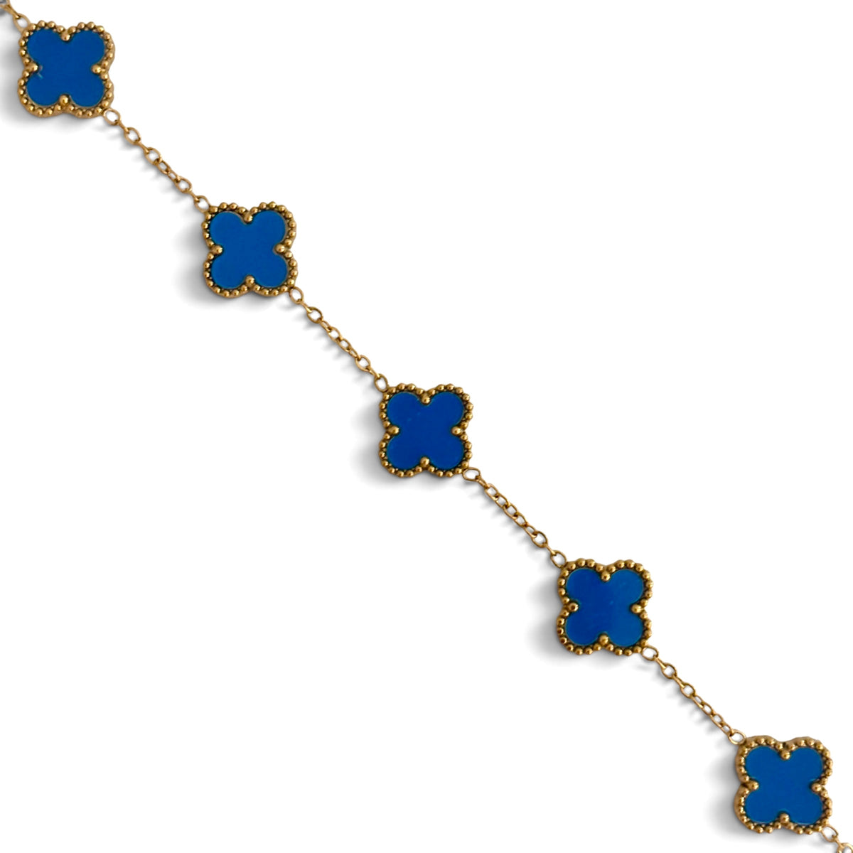 Bracelet trèfle [BLEU]